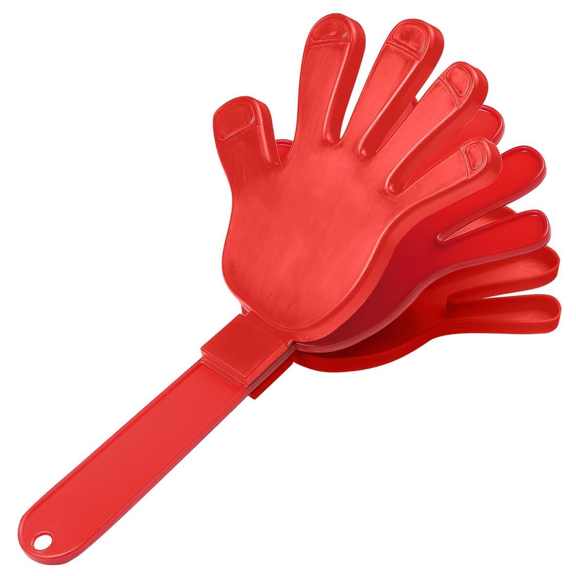 EL03648-4Klapper _Hand_ einfarbig_ standard-rot