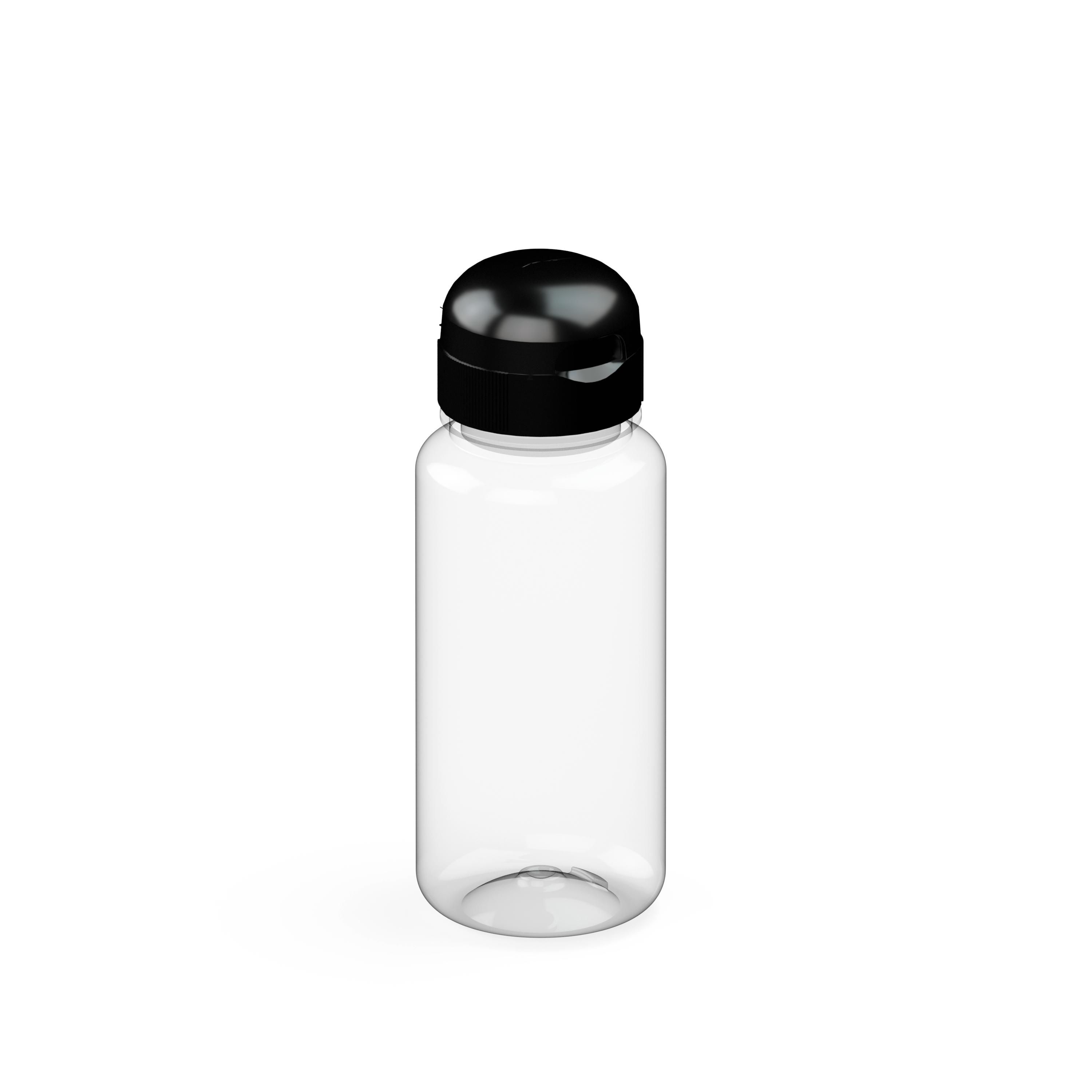 EL01390-5Trinkflasche _Sports_ 400 ml_ transparent_ schwarz