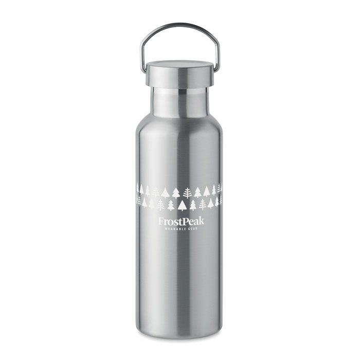 MO2107-16Florence Doppelwandige Flasche 500 ml_ mattsilber