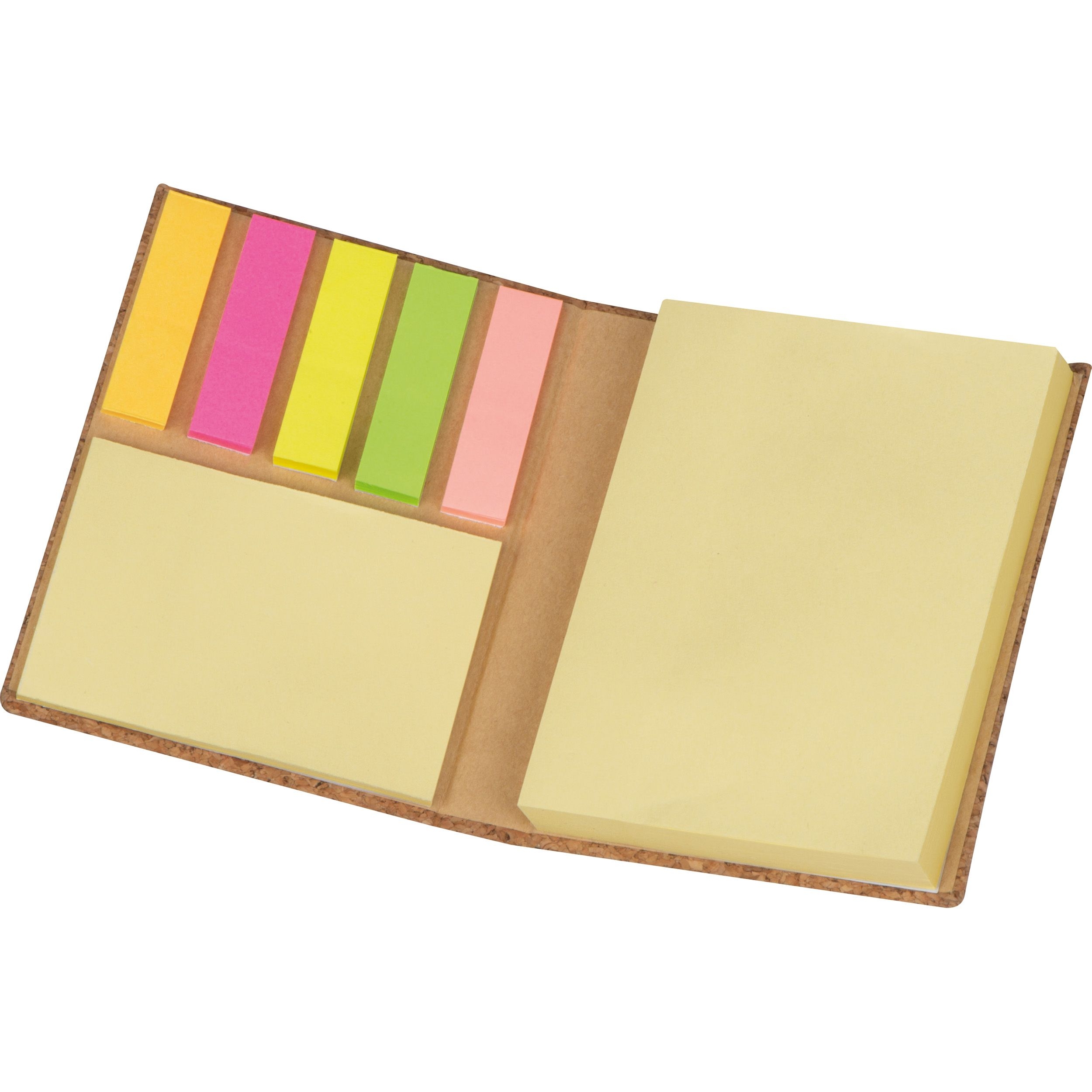 MA21354-13Haftmarker- und Haftnotizbuch mit Korkcover LORETTA_ beige