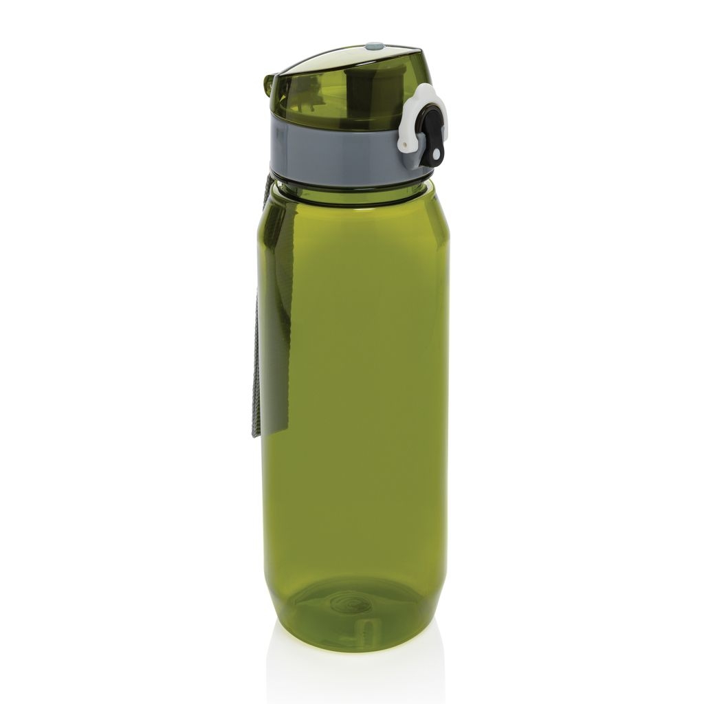 XDP437_02-7Yide verschliessbare Wasserflasche aus RCS rec. PET_ 800ml_ gruen