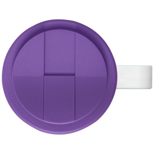 PF210420-12Brite-Ameriano® Grande 350 ml Isolierbecher mit auslaufsicherem Schraubverschluss_ weiss_lila