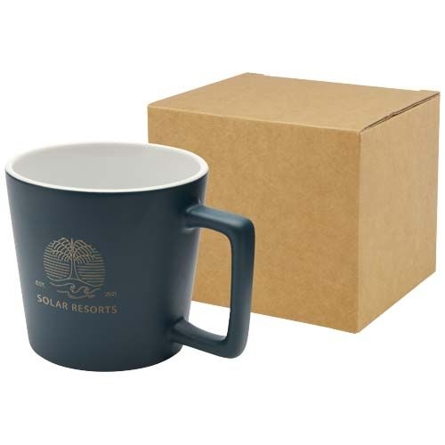 PF100900-5Cali 370 ml Keramiktasse mit matter Oberflaeche_ tiefseeblau