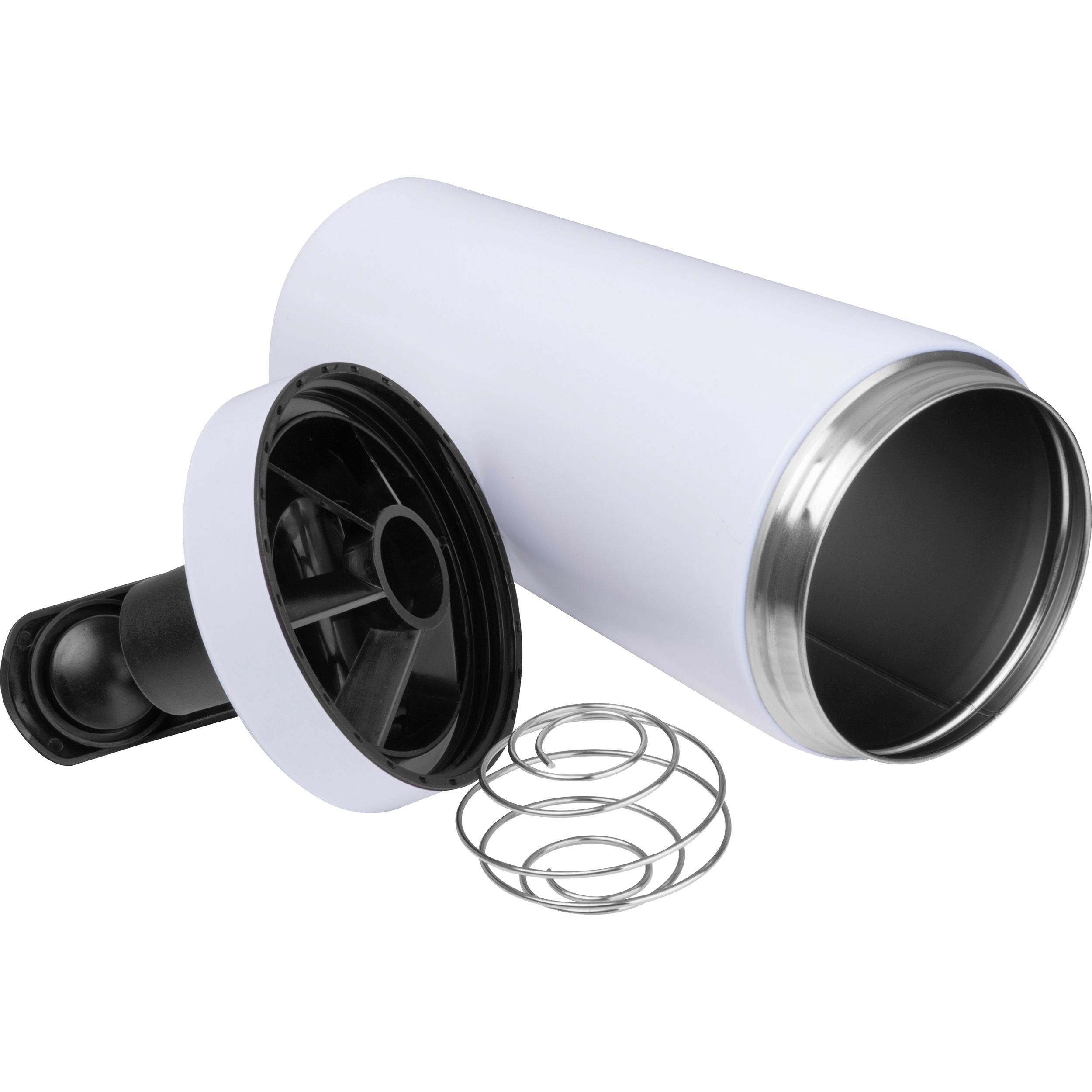 MA85589-06Proteinshaker aus Edelstahl LILY_ weiss