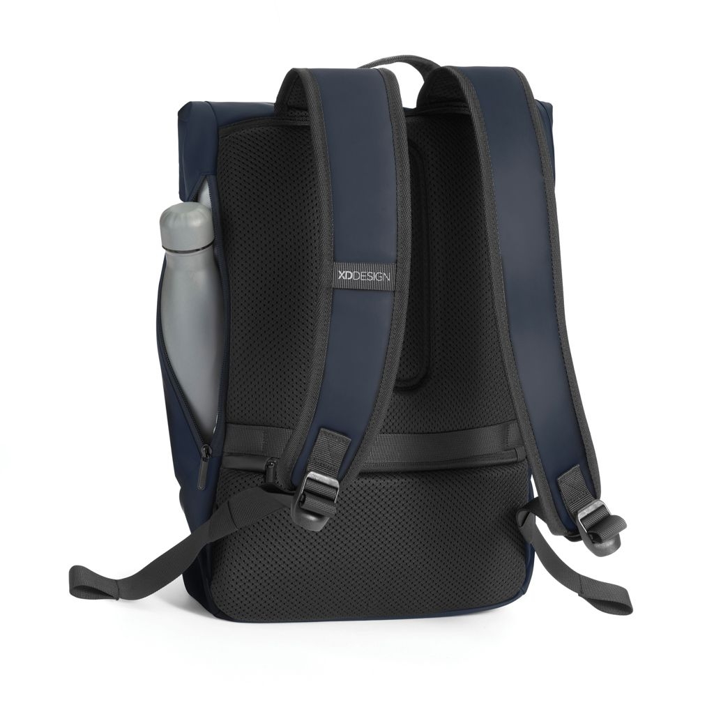 XDP706.26-25Urban wasserabweisender Flap-Top Rucksack_ navy blau