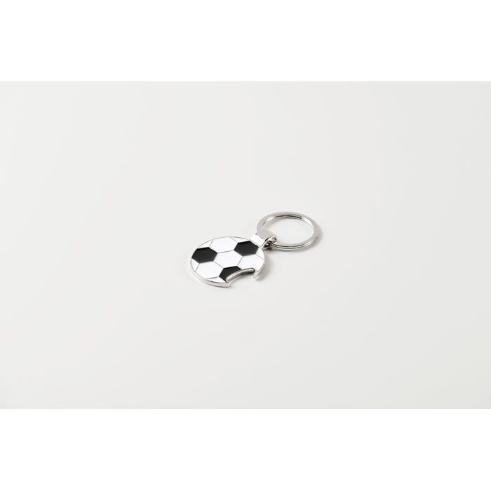 MO2795-33Open Goal Schluesselring Fussball_ weiss_schwarz
