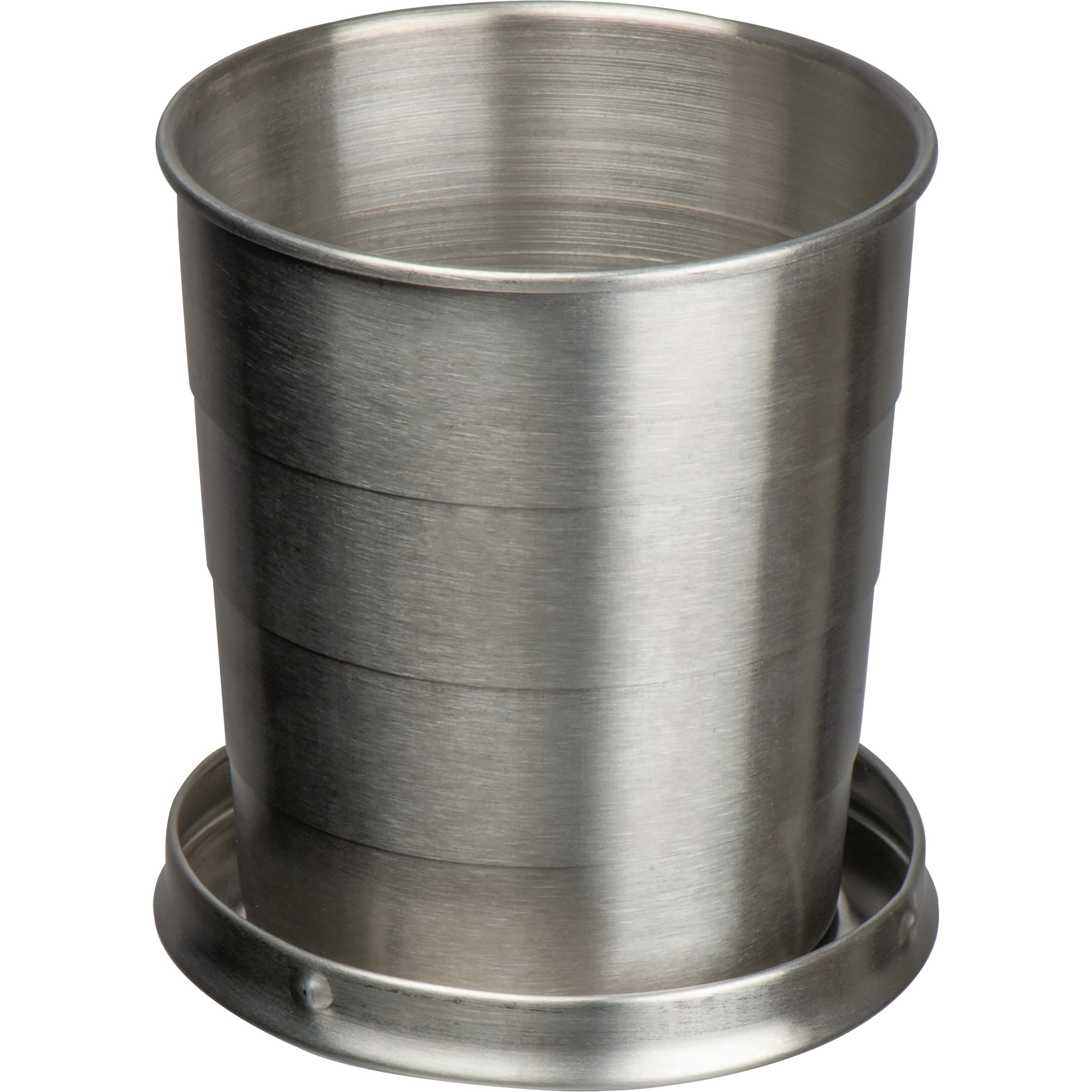 MA83992-07Faltbarer Edelstahltrinkbecher HEATHER_ silbergrau