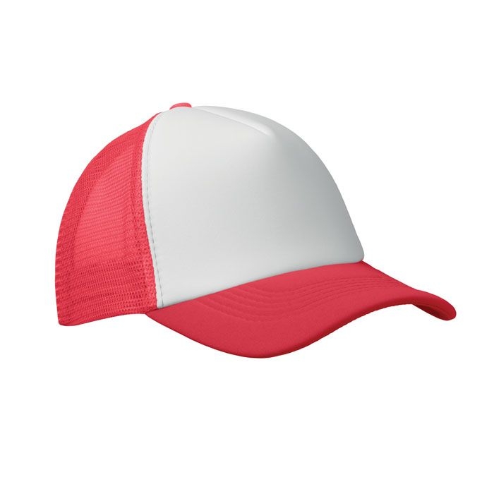 MO2269-35Bubble Truckers Cap_ weiss_rot