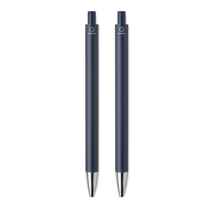 MO2567-85Orwell Schreibset recyceltes Alu_ marineblau