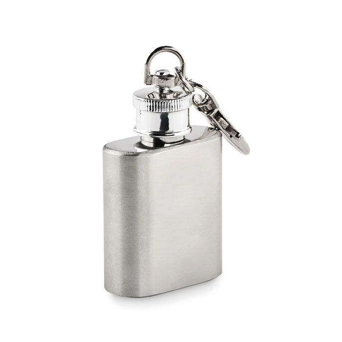 MO2152-14Hippy Schluesselring mit Flachmann_ silber