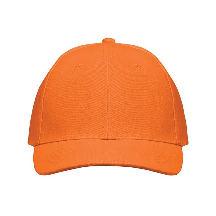 MO1464-10Buffalo Baseball cap 6 panels 260g_m²_ orange