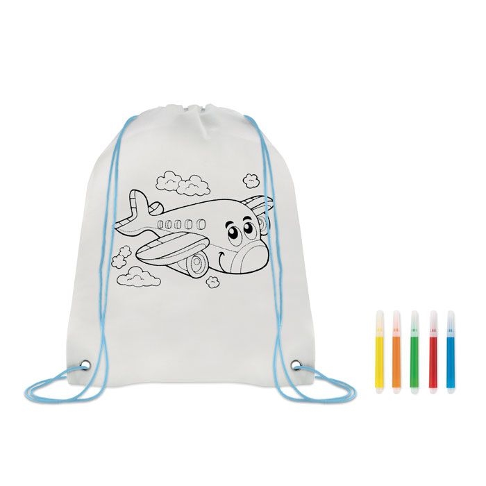 MO9887-66Carrydraw Gestaltbarer Kordelzugbeutel_ babyblau