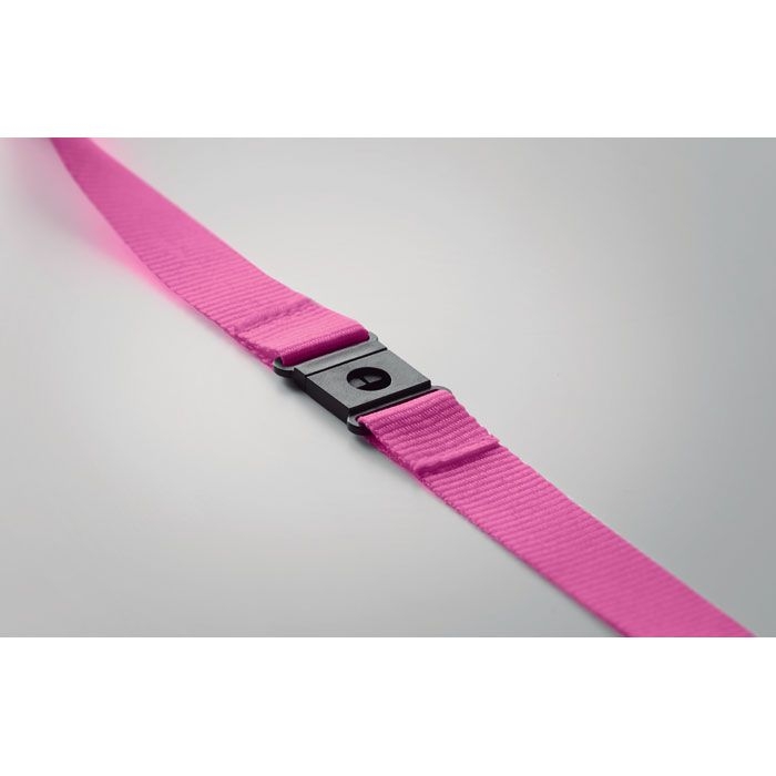 MO6100-38Lany Rpet Lanyard RPET 20mm_ fuchsia