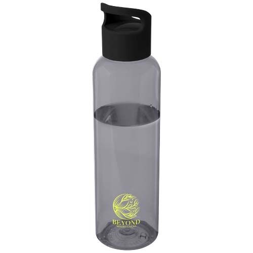 PF100777-5Sky  650 ml Sportflasche aus recyceltem Kunststoff_ schwarz