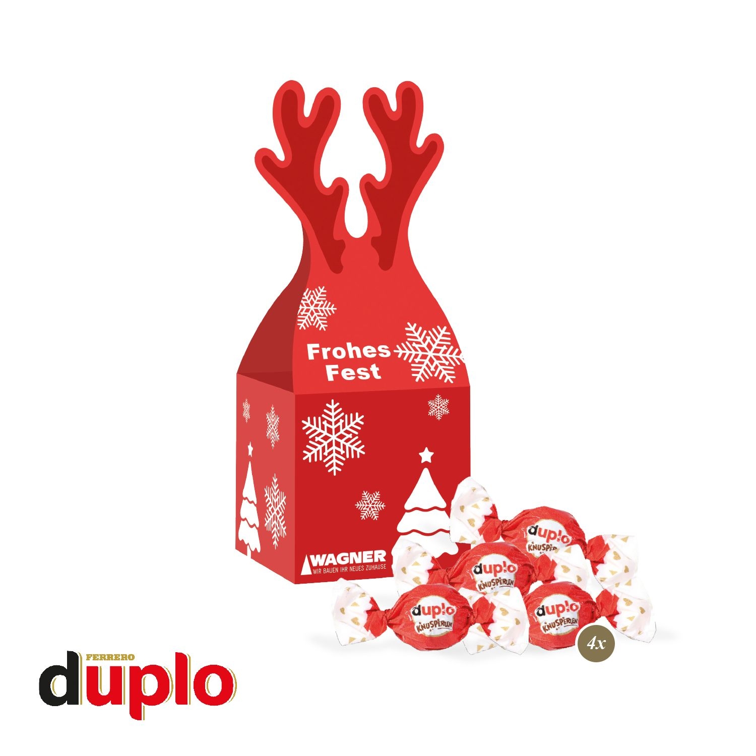 CD955663D Praesent Rentier mit duplo Knusperlen