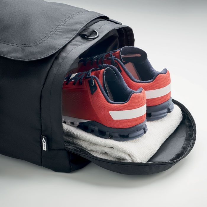 MO2053-03Valley Duffle Grosse Sporttasche 300D RPET_ schwarz