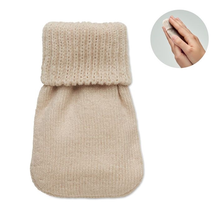 MO2667-13Warmmuff Gel-Waermekissen mit Bezug_ beige