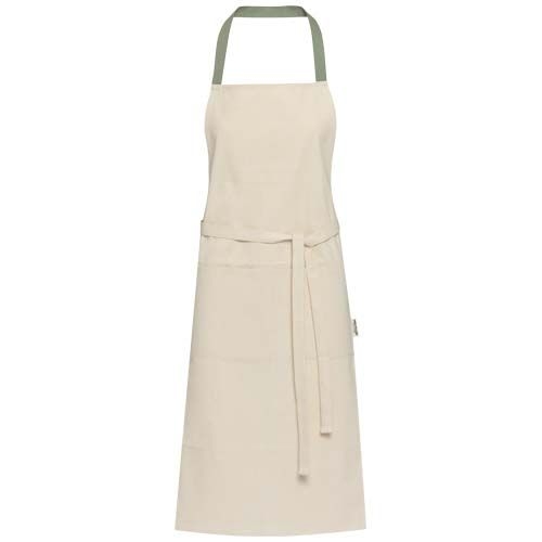 PF113325-4Nia 200 g_m² Schuerze aus recycelter Baumwolle_ heather gruen