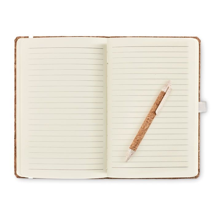 MO6202-13Suber Set DIN A5 Notizbuch Kork_ beige