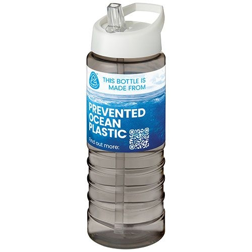 PF210482-2H2O Active® Eco Treble 750 ml Sportflasche mit Stuelpdeckel _ kohle_weiss