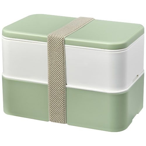 PF210182-1MIYO Renew 700_700 ml Doppel-Lunchbox_ elfenbeinweiss_seaglass green_kieselgrau