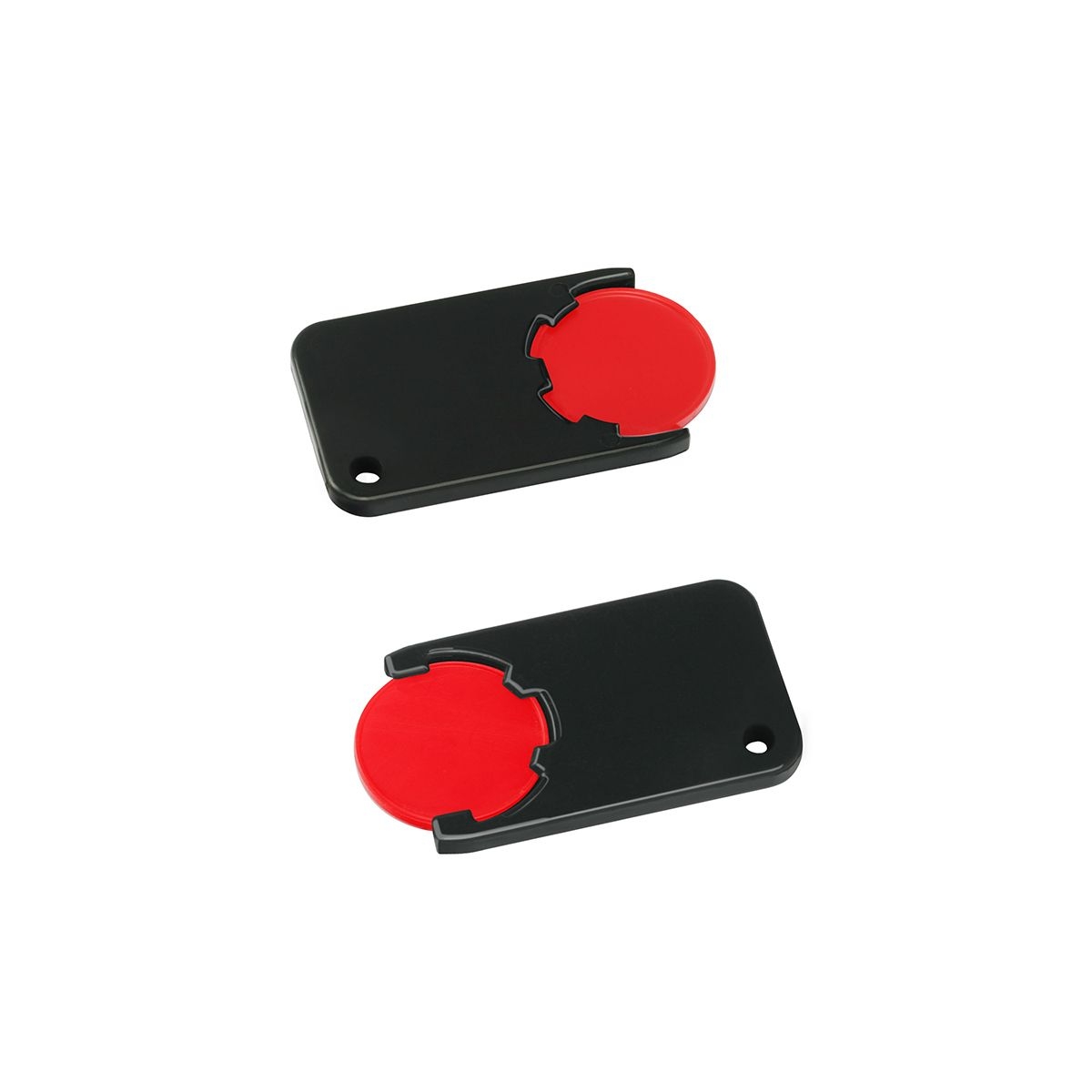 HE7454-1-6Chiphalter mit 1€-Chip _Beta_ rot_ schwarz