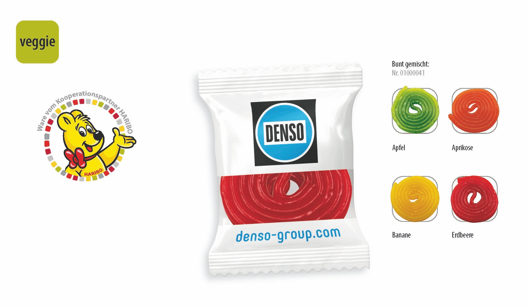 SW0041-1HARIBO Fruchtschnecke Werbetuete_HARIBO Fruchtschnecke_ weisse Folie