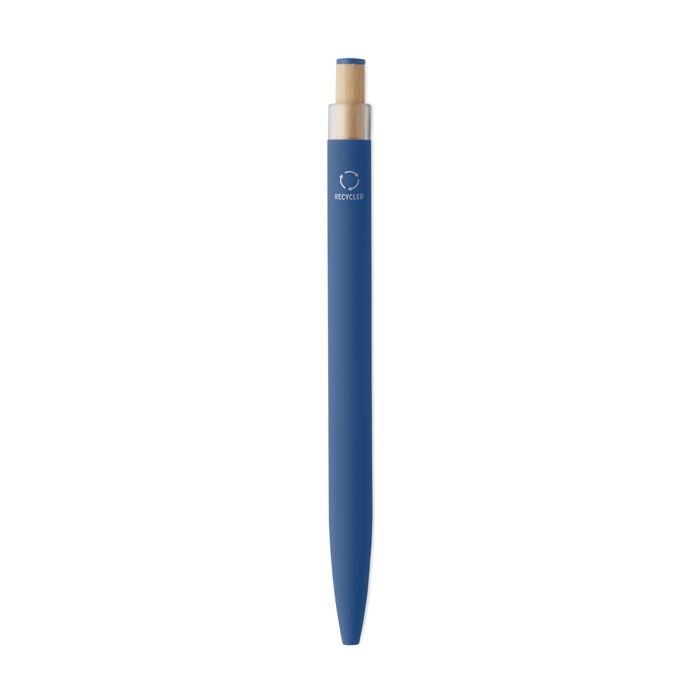 MO2653-04Bergamo _ Druckkugelschreiber recy. Alu_ blau