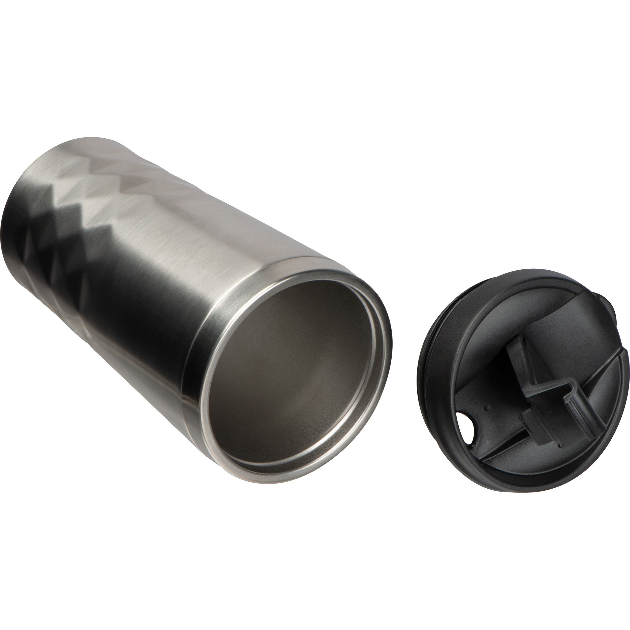 MA62574-07Trinkbecher mit Muster_ 400ml ALFRED_ silbergrau