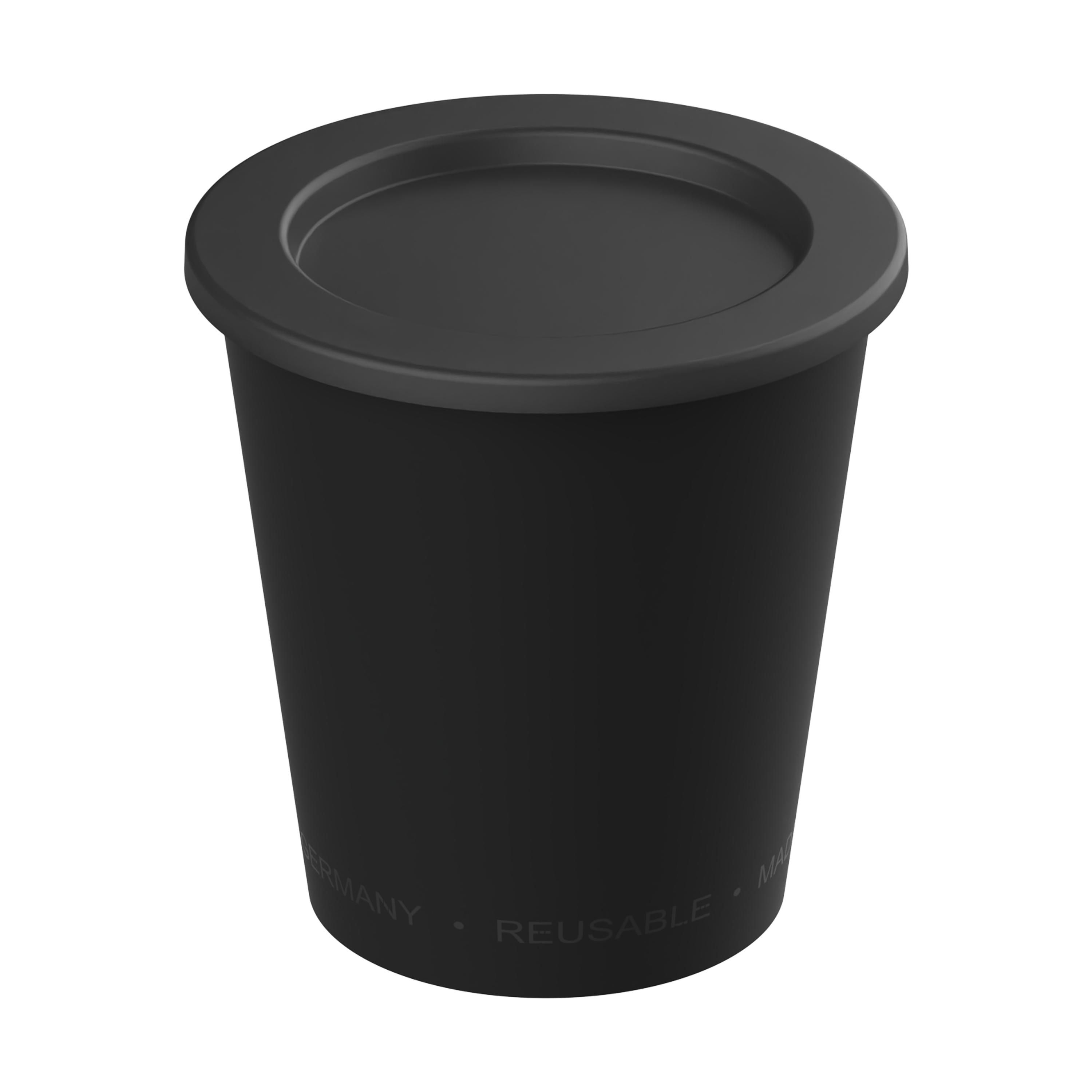 EL02098-5Dipbecher _ToGoPlus_ 200 ml_ schwarz_ schwarz