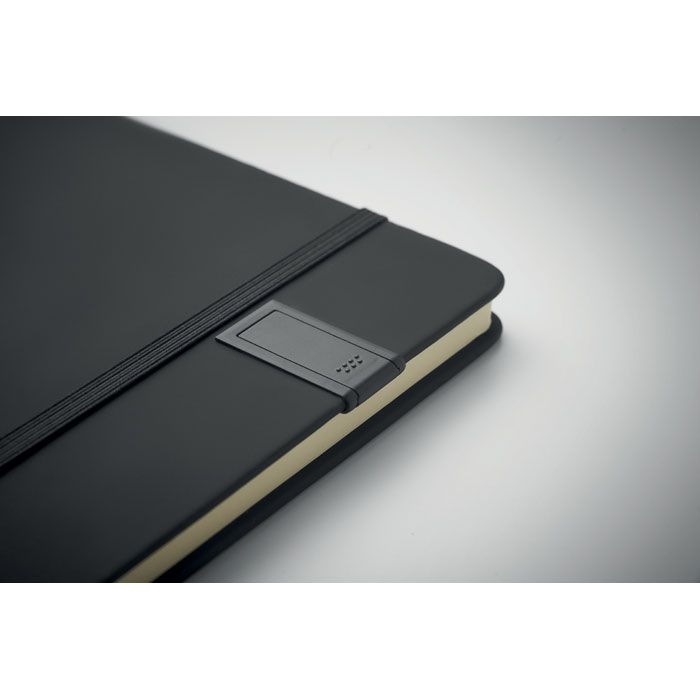 MO2725-03Usbnote DIN A5 Notizbuch inkl. USB_ schwarz