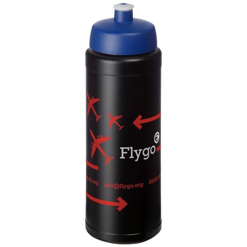 PF210690-14Baseline® Plus 750 ml Flasche mit Sportdeckel_ schwarz_blau