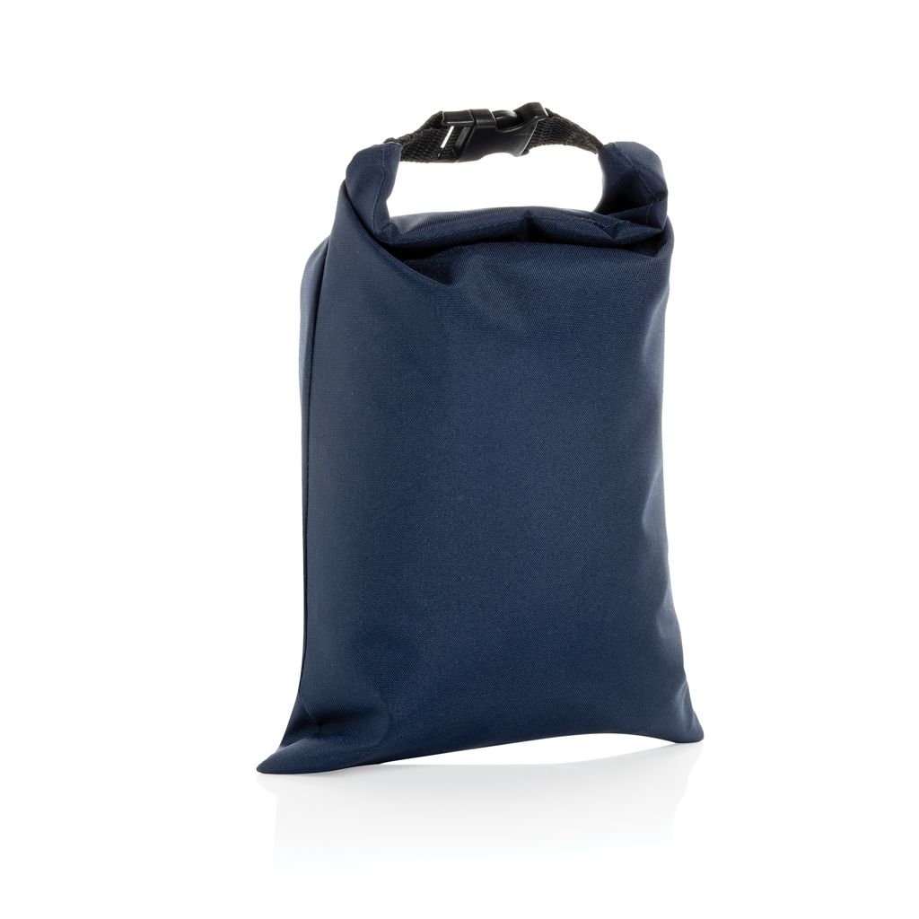 XDP422.55-25Snackstrap faltbarer Lunchbag aus AWARE™ rPET 30 x 20cm_ navy blau