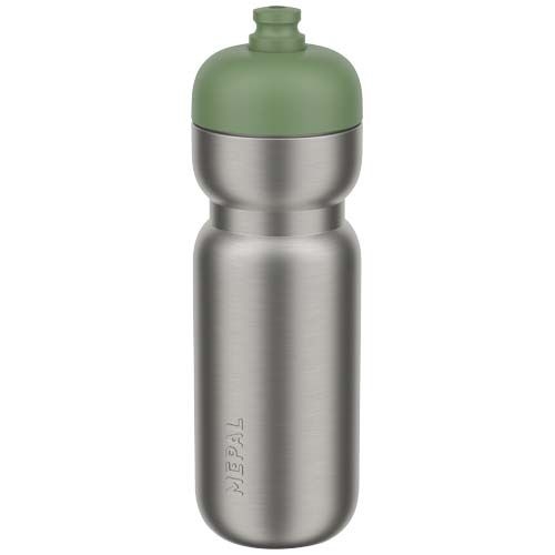 PF100911-2Mepal Pull 800 ml Edelstahl Sportflasche_ moosgruen