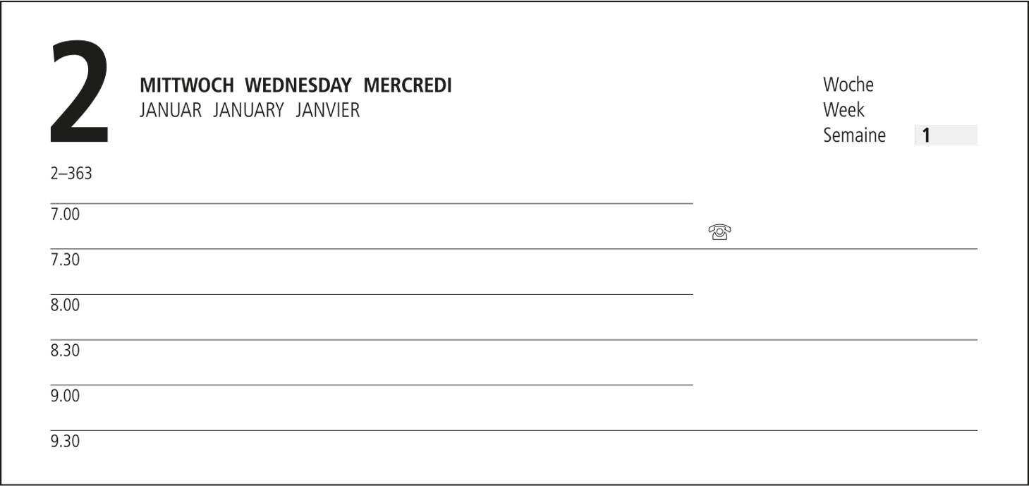 GE0061-DUGTageskalender Advance_ dunkelblau_ Goldpraegung