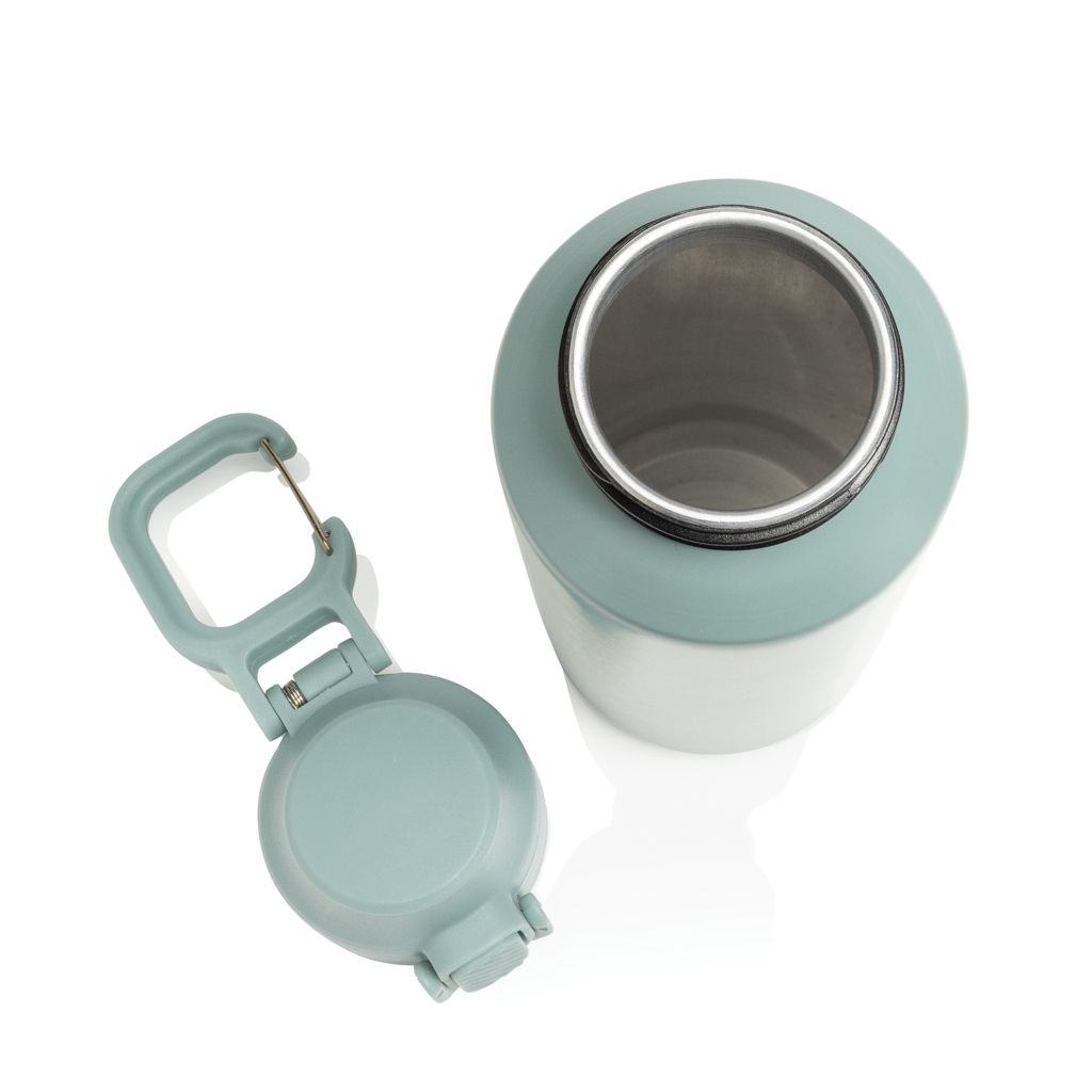 XDP437.50-07Via RCS Re-Steel Sportflasche mit Verschluss_ 600ml_ gruen