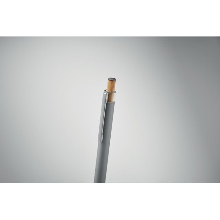 MO2653-16Bergamo _ Druckkugelschreiber recy. Alu_ mattsilber