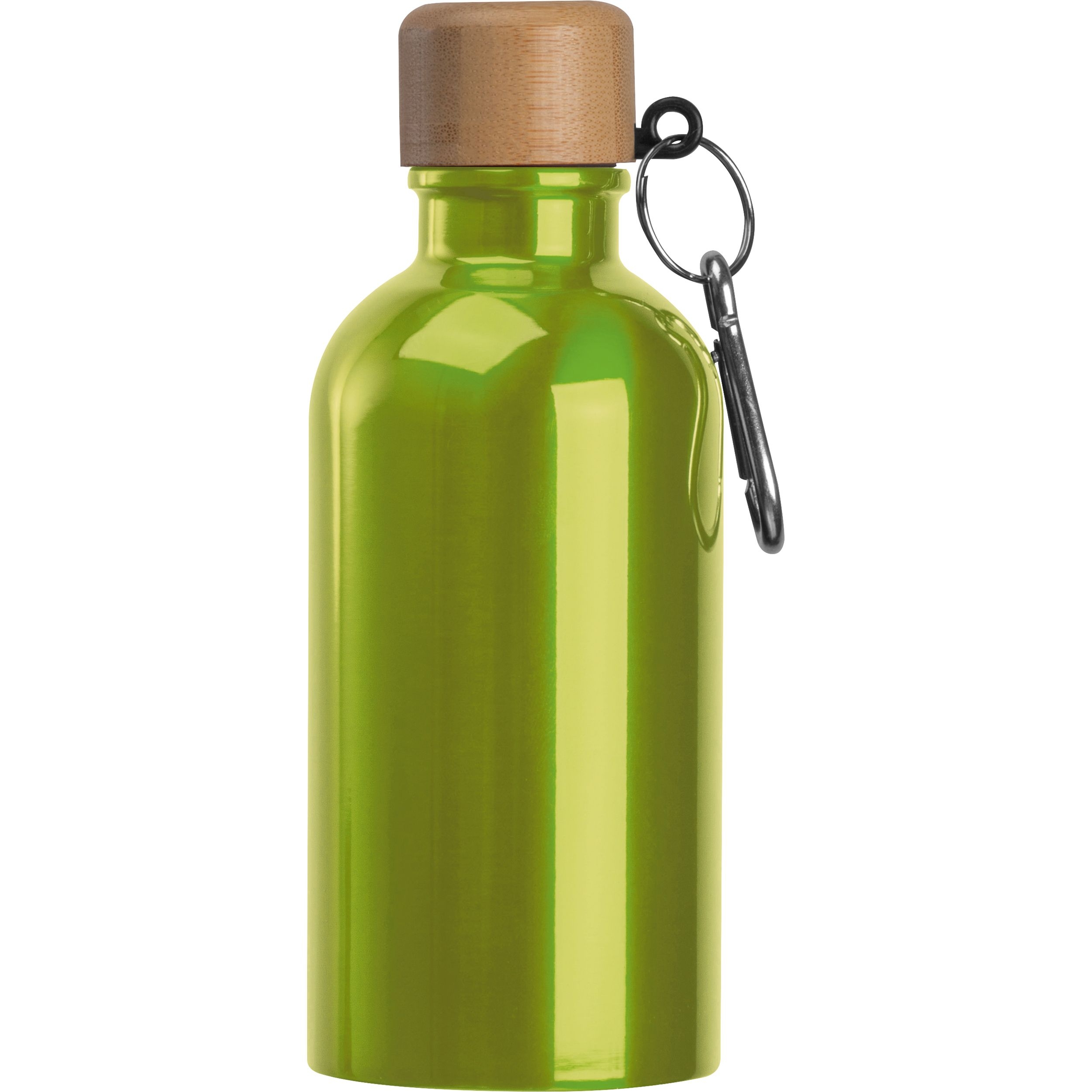 MA84972-29Edelstahltrinkflasche mit Karabiner_ 400ml MARILYN_ apfelgruen