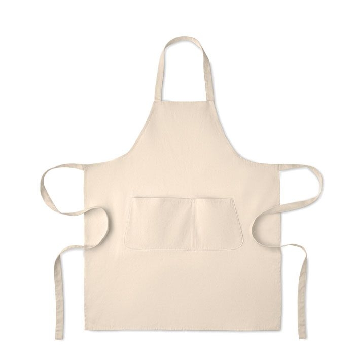 MO2649-13Gamma Kuechenschuerze Organic Cotton_ beige