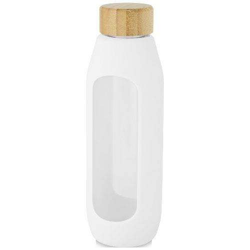 PF100666-1Tidan 600 ml Flasche aus Borosilikatglas mit Silikongriff_ weiss
