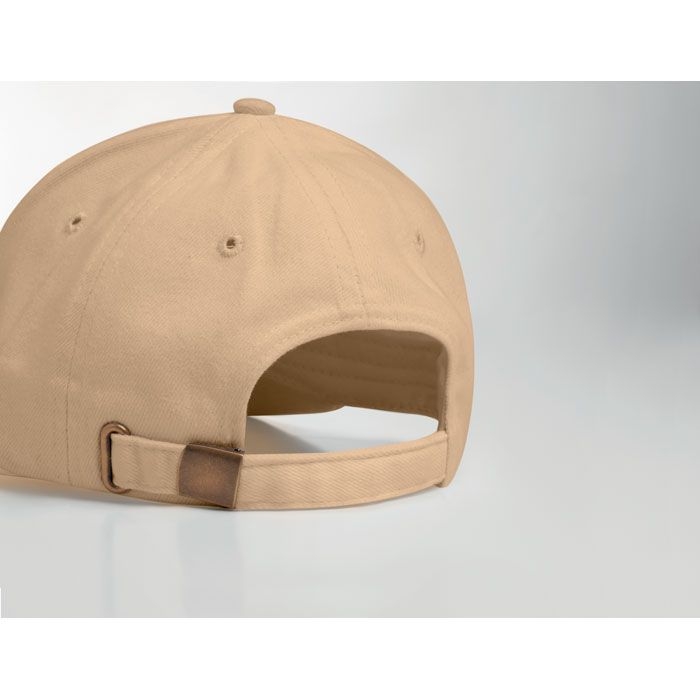 MO9643-13Tekapo Baseball cap 6 panels 270g_m²_ beige