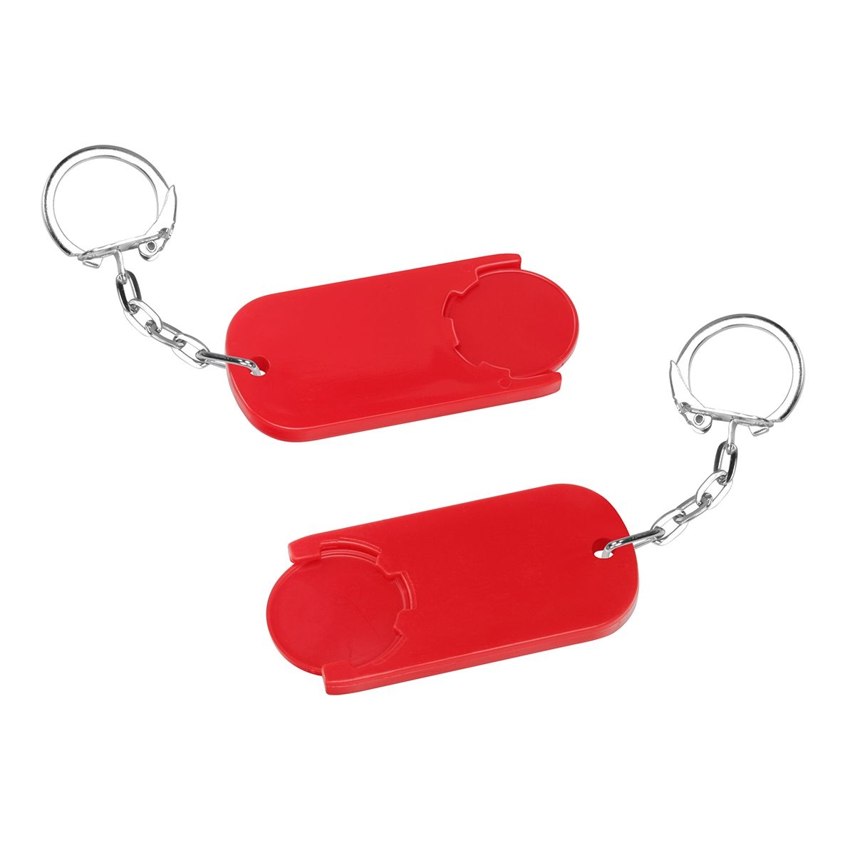 HE7439K-1-1Chiphalter mit 1€-Chip _Alpha_ rot_ rot