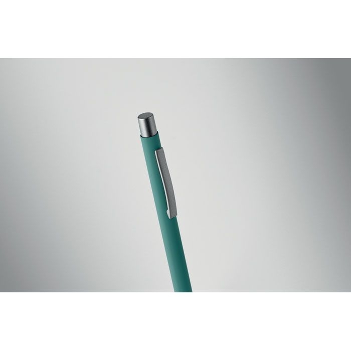 MO3222-09Nali Druckkugelschreiber recy. Alu_ gruen