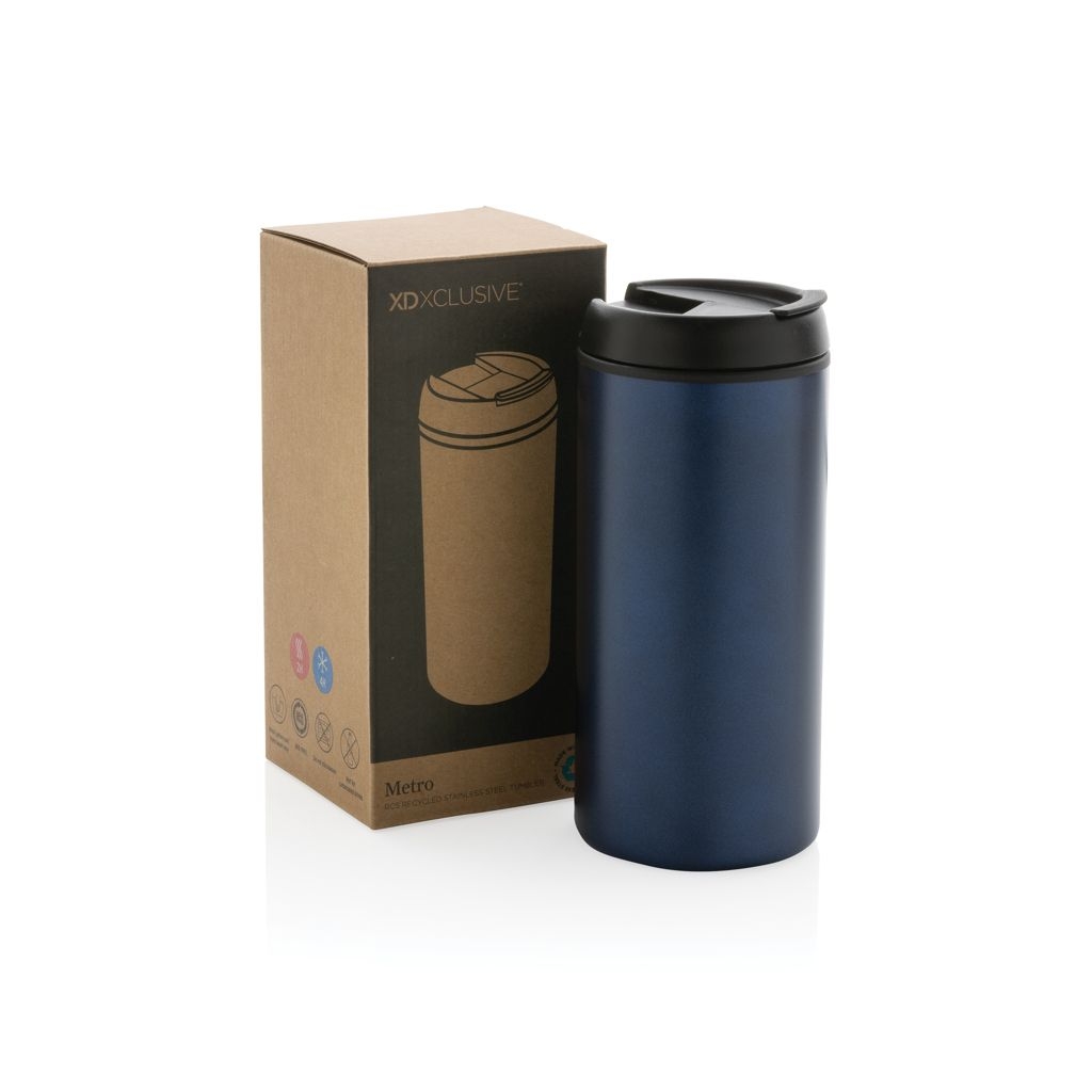 XDP435.04-5Metro Becher Becher aus RCS recyceltem Stainless-Steel_ blau