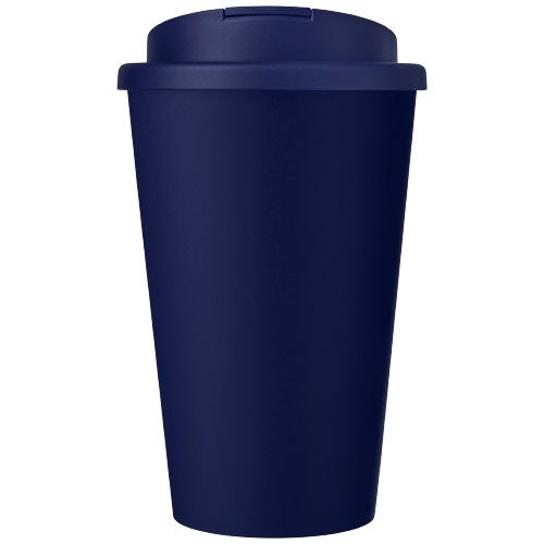 PF210425-5Americano® Eco 350 ml recycelter Becher mit auslaufsicherem Deckel_ blau