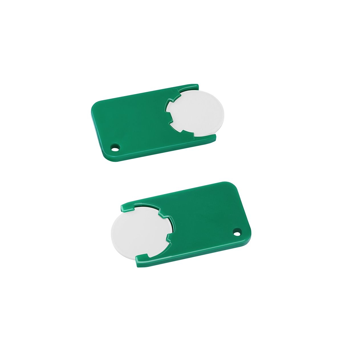 HE7454-0-2Chiphalter mit 1€-Chip _Beta_ weiss_ gruen