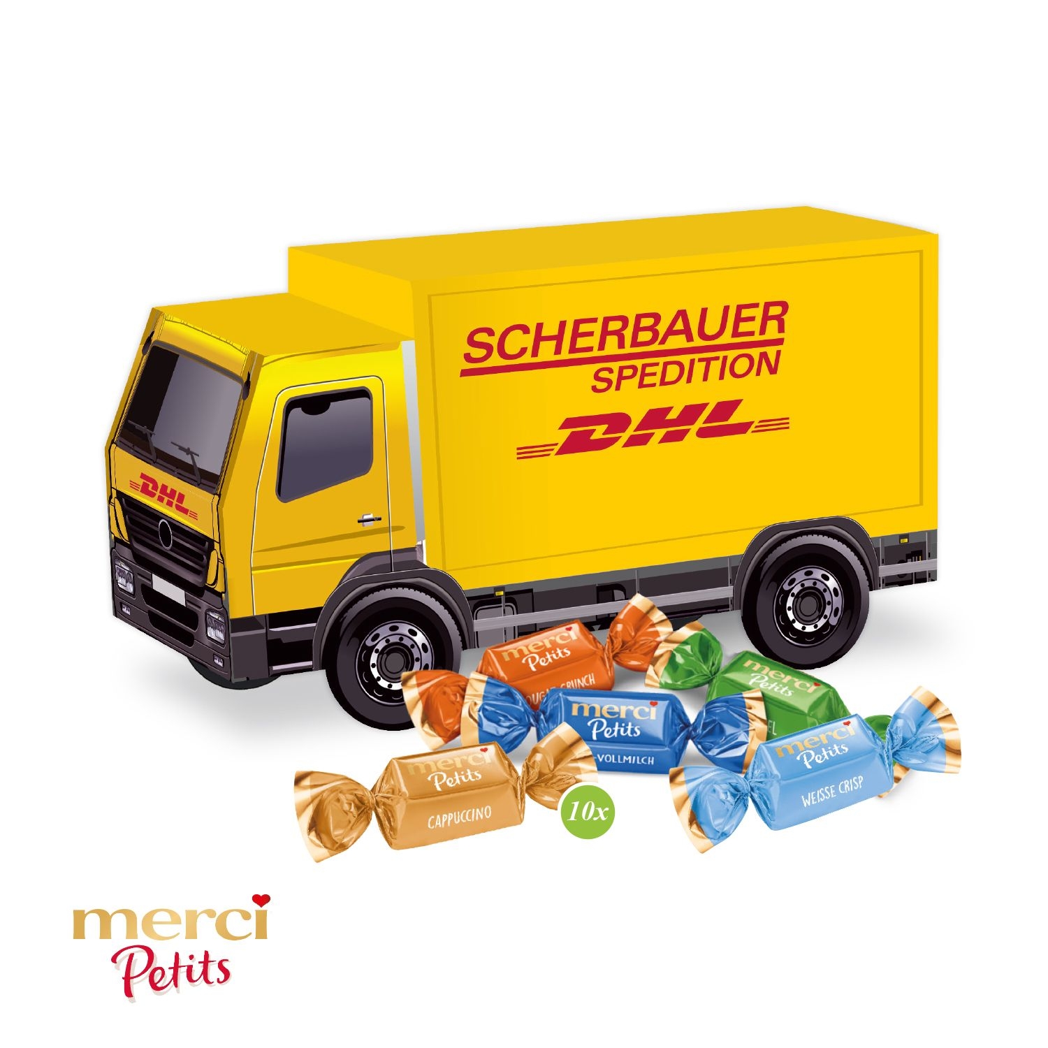 CD91679-013D Praesent LKW mit Merci Petits_ Merci Petits