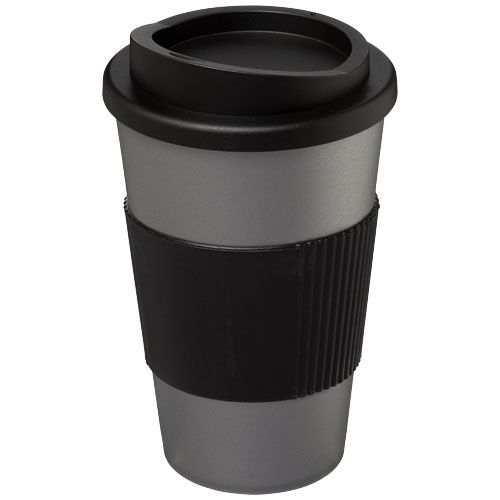 PF210002-23Americano® 350 ml Isolierbecher mit Schutzring_ silber_schwarz