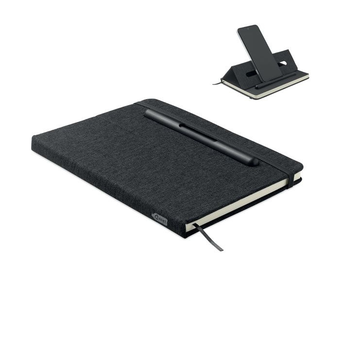 MO2687-03Rinbook DIN A5 Notizbuch RPET_ schwarz