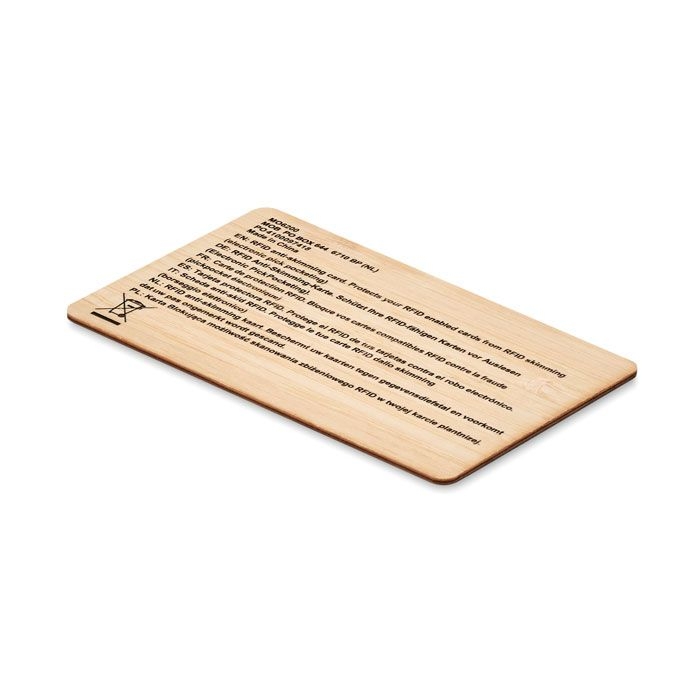 MO6200-40Custos _ RFID Karte aus Bambus_ holz